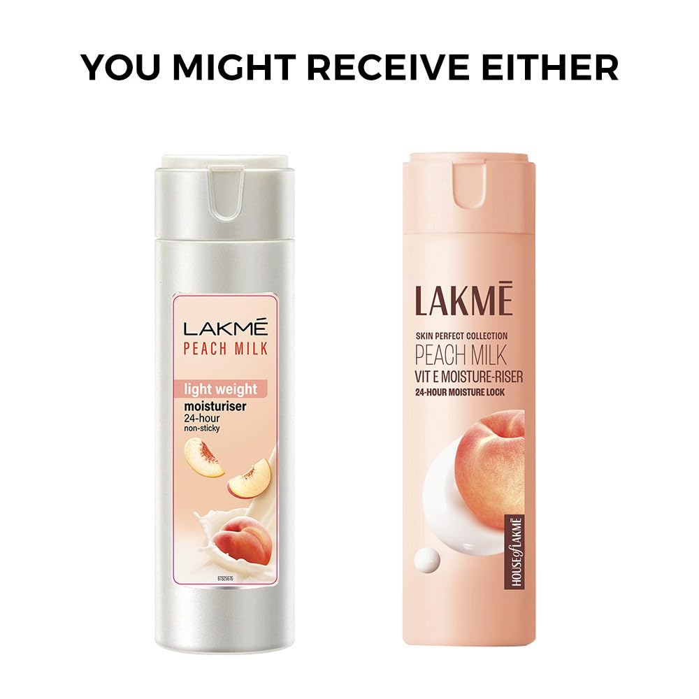LAKMÉ Peach Milk Moisturizer Body Lotion 60 Ml (Pack of 2)