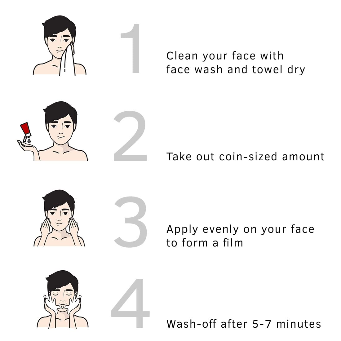 Ustraa De-Tan Face Mask - Dry Skin - 125 gm - Wash-off mask | Effective Tan Removal with White Charcoal | Removes Dead Skin & Pollutant | Anti-inflammatory properties of Aloe Vera