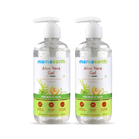 Mamaearth Aloe Vera Gel with Pure Aloe Vera & Vitamin E for Skin and Hair | Hydrates Skin | Soothes Irritated Skin - 300 ml (Pack of 2)