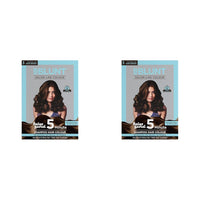 BBLUNT Chocolate Dark Brown 5 Minute Shampoo Hair Colour for 100% Grey Coverage - 20ml X 5 (Pack of 2)