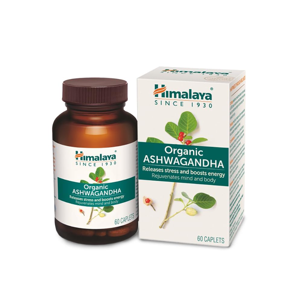 Himalaya Organic Ashwagandha 670Mg |Helps Release Stress | Rejuvenates Mind And Body | General Wellness | Tablet, Pack Of 60
