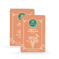 Ashpveda Sandalwood & Saffron Bathing Soap Bar | Ayurvedic Handmade Natural Scented Soap For Glowing, Smooth & Moisturizing Skin (100 gm) (Pack of 2)