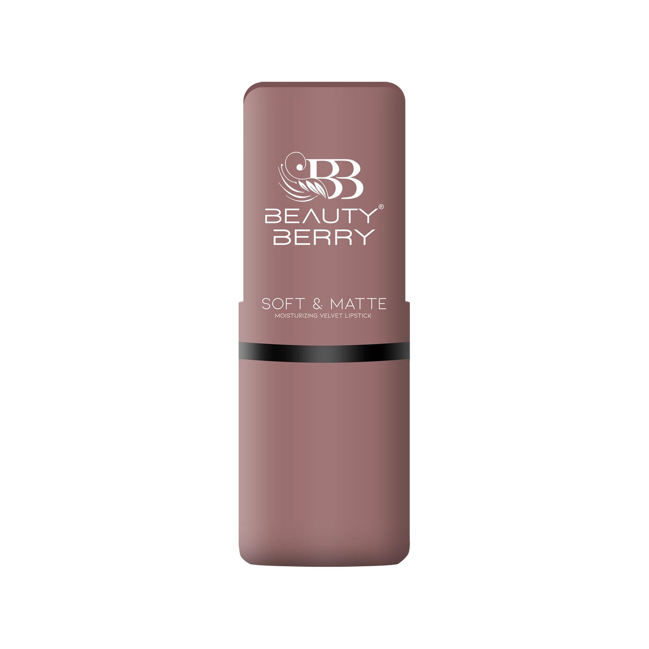 Beauty Berry Soft & Matte Lipstick | Moisturizing & Non Drying Formula with Velvet Matte Finish | Highly Pigmented and Lightweight Lipstick for Women (Modesty, 4g)