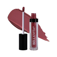 BELLAVITA Kiss-Proof Liquid Lipstick | 3.8 ml | 18-hr Stay | Transferproof Lipstick | Long Lasting | Ultra Matte Finish | Intense Moisturisation | Waterproof Liquid Lipsticks for Women | Dusty Nude