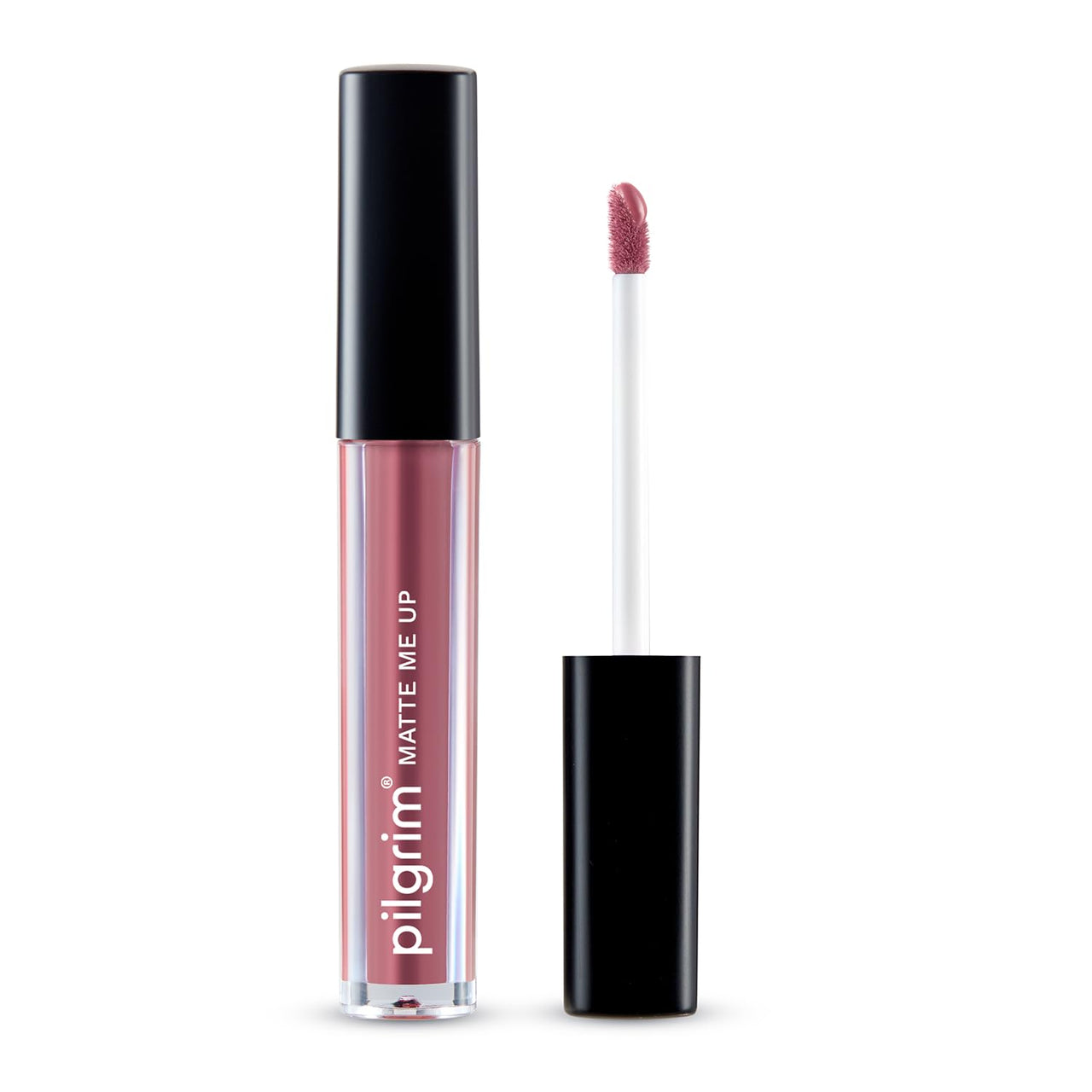 Pilgrim Liquid Matte Lipstick - Rosy Darlin' | Lipstick for Women with Hyaluronic Acid & Spanish Squalane | Transferproof, Long Lasting & Non Drying with Hydrating Ingredients 3gms