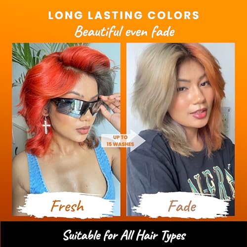 2.Oh! Italian- Orange Hair Color For Women & Men | Ammonia-Free DIY Semi Permanent Hair Color | Enriched with Argan Oil | Lasts upto 12-15 Washes (Pack of 2)