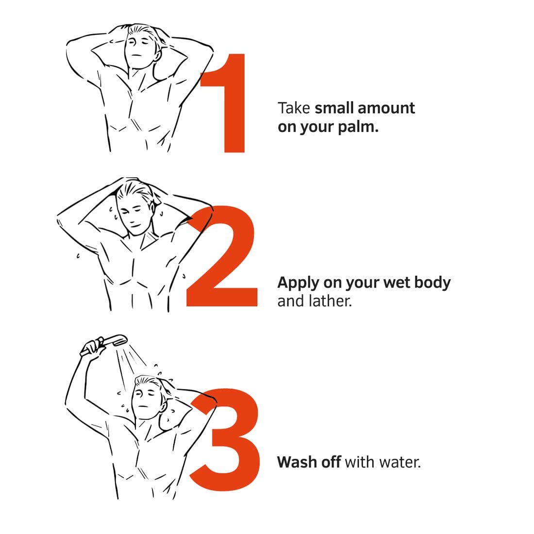 Ustraa Body Wash- Activated Charcoal 250 ml set of 2 - Deep Skin Detox with Activated Charcoal, Moisturization of Aloe Vera, Cleansing & Intense Foaming without Sulphates