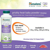 Himalaya Baby Prickly Heat Powder with Vetiver and Neem, Pack of 1 - 200g