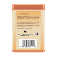 1868 by TATA Tea Masala Chai, Blend of Assam Black Tea, Cinnamon, Black Pepper, Cardamom, Ginger, Clove, Spicy, Malty, Aromatic, Whole Loose Leaf, From House of TATA (30 Cups/100g)
