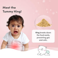 Mylo Baby Tummy Roll On (40ml) | Made Safe Certified | with Hing & Saunf | Relieves Gas & Colic | Reduces Acid Reflux