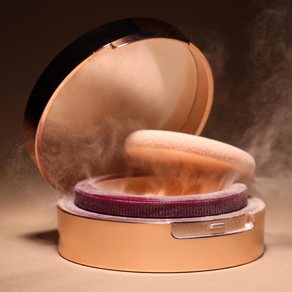 Typsy Beauty Hustle & Grind Setting Powder I Vanilla Latte I Unique In-built Powderizer for Zero Waste & Spilling I Packed with Hayalauronic Acid & Ceramides I Translucent Shade I Paraben Free | 4.5g