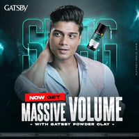 Gatsby Japan Hair Volumizing Powder Clay - 20g | Unbreakable Smooth | Ultra Lightweight & Massive Volume | Matte Finish Hair Wax for Men | Super Strong Hold | Quick & Easy Hair Styling