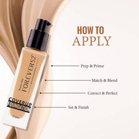 Forever52 Daily Life Coverup Foundation | Natural Matte Finish, Long-Lasting Full Coverage Liquid Foundation For All Skin Type(Cola - 30.2, 30Ml)