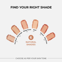 SOKU Wake Up to Make Up Matte Compact Powder with SPF, Castor Oil & Niacinamide | Lightweight & Shine Control | Long Lasting | Conceals Imperfections | Even Tone Complexion| Face Powder (Sea Shell 01) - 9 g