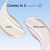 Million Colors Illuminating Strobe Cream for Face | Gold Strobe Cream + Primer + Face Highlighter | Hydrating Makeup Base with SPF |Infused With Niacinamide, Hyaluronic Acid, Jojoba Oil & Shea Butter for Radiant Skin 30ml