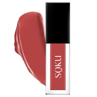 SOKU Always Kissable Long-Lasting Matte Liquid Lipsticks for Women Waterproof, Smudge-Proof | Lightweight Vegan Formula with Vitamin E | Smooth Application, Rich Colour (Smooch Off-10) - 4.5 ml