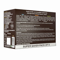 WOW Skin Science Moisturising Soaps with Ceramide | Vitamin C, Green Tea, Aqua | Long-Lasting Moisturisation | No Paraben Soaps | Pack of 5 | 500g