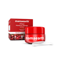 Mamaearth Cherry Moisture Therapy Lip Balm for Dry & Chapped Lips- 15 g | Heals, Brightens|Sheer Red Tint| Coconut Oil, Shea Butter, Cherry, Vitamin E, Ceramides, Kojic Acid | 100% Free of Petroleum Jelly