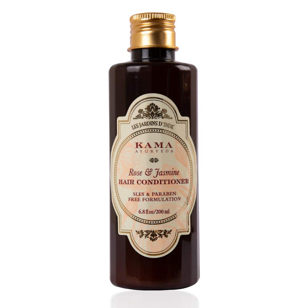Kama Ayurveda Rose & Jasmine Hair Cleanser (Shampoo), 200ml+Kama Ayurveda Rose & Jasmine Hair Conditioner, 200ml