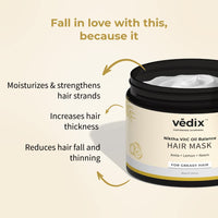 Vedix Ayurvedic Hair Mask For Hair Growth, Customized Niktha Vitc Oil Balance Hair Mask For Oily Hair With Amla + Lemon + Neem - 200Gm, 1 Count