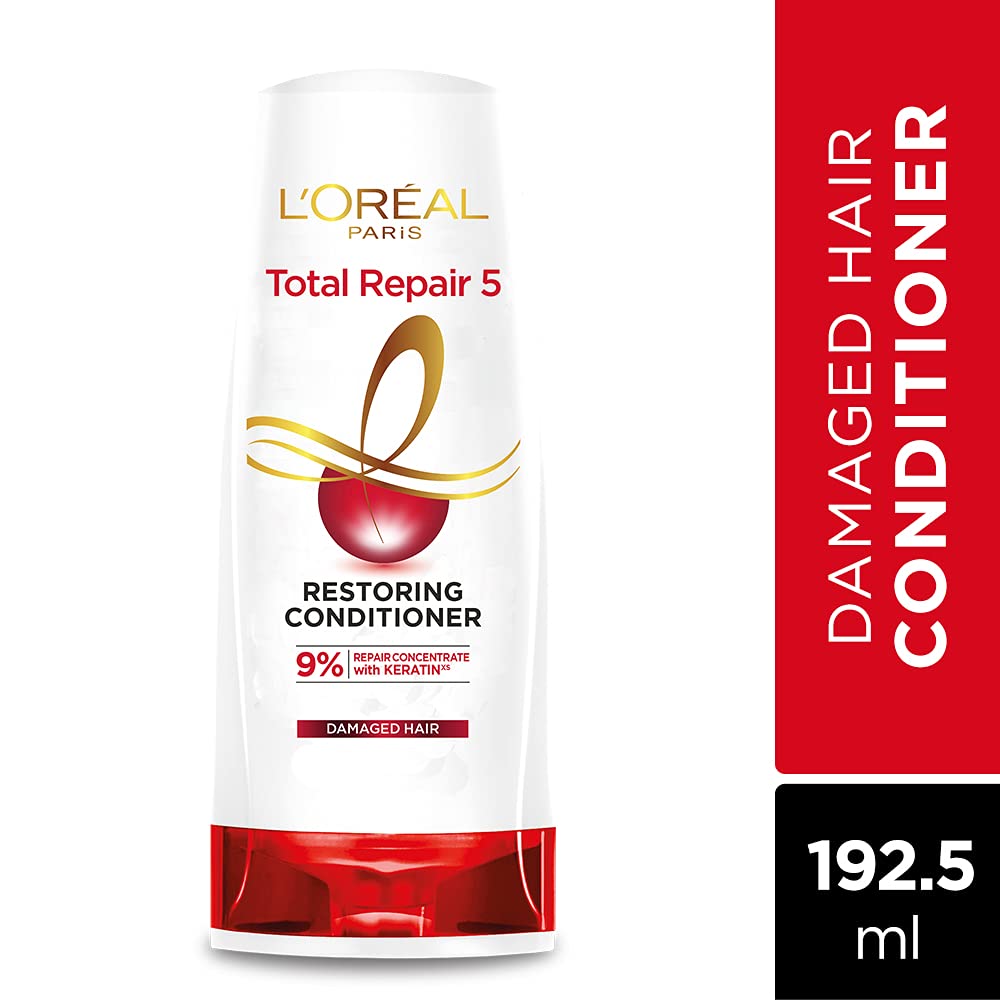 L'Oréal Paris Conditioner For Colour-treated Hair, Colour Protect, 192.5ml & L'Oreal Paris Conditioner, For Damaged and Weak Hair, 192.5ml