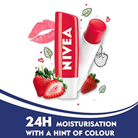 NIVEA Men Crème, Dark Spot Reduction, Non Greasy Moisturizer, Cream with UV Protect, 75 ml & NIVEA Lip Balm, Fruity Strawberry Shine, 4.8g