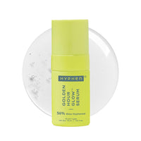 Hyphen Golden Hour Glow Face Serum with Niacinamide, Alpha Arbutin, Hyaluronic Acid Moisturizer, Aloe Vera Extract & Kakadu Plum| Non Sticky Serum for Men & Women & All Skin Types | 30Ml