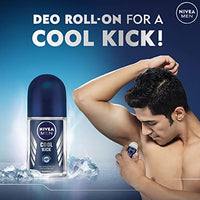 Nivea Women Deodorant Roll On, Pearl & Beauty Fine Fragrance For Fragrant Smooth & Beautiful Underarm Skin, 50ml&NIVEA Cool Kick Deodorant Roll On for Unisex, 50ml