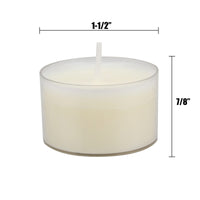 Stonebriar Bulk 96 Unscented Smokeless Long Burning Clear Cup Tea Light Candles with 8 Hour Extended Burn Time (Pack of 6, 576 Count Total) 6 packs of 96, 576 Total
