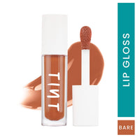 Tint Cosmetics 5ml Orange Rust Lipgloss, Non Sticky, Hydrating, Light Weight, Long Lasting, High Shine & Soft Natural Liquid Lip Gloss For Girls & Women (Bare)