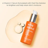 The Face Shop Vitamin C Brightening Face Serum 30ML– Glowing Complexion Booster with Niacinamide & B5 – Hydrating & Anti-Aging Serum for Dull Skin, Dark Spots, Scars