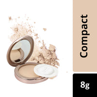 Lakmé Full Coverage 9 to 5 Weightless Mousse Foundation, Rose Ivory, 25g and 9 to 5 Flawless Matte Complexion Compact For All, Melon, 8g