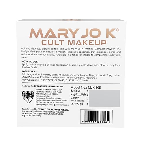 MARY JO K Prestige Pressed Powder Fair – Oil Control & Brightening