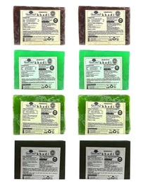 Khadi Pure Almond, Aloe Vera, Apricot & Basil Soap, 125 g (Pack of 8)