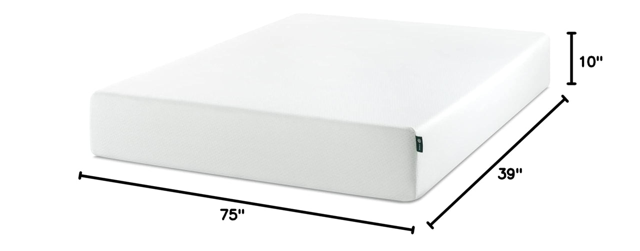 ZINUS 6 Inch Green Tea Memory Foam Mattress [New Version], Queen, Fiberglass free, Medium Firm Feel, Zoned Pressure Relief, Certified Safe Foams & Fabric, Mattress in A Box 6" New Small Box