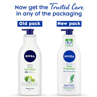 NIVEA Body Lotion, Aloe Hydration, with Aloe Vera for Instant Hydration in Summer, 600 ml & NIVEA Sun Lotion, SPF 50, with UVA & UVB Protection, Water Resistant Sunscreen for Men & Women, 125 ml