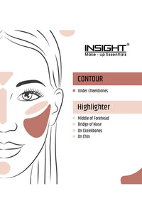 INSIGHT Cosmetics Duo Stick Conceal Contour + Highlighter, Shade-03, 8.5 gram