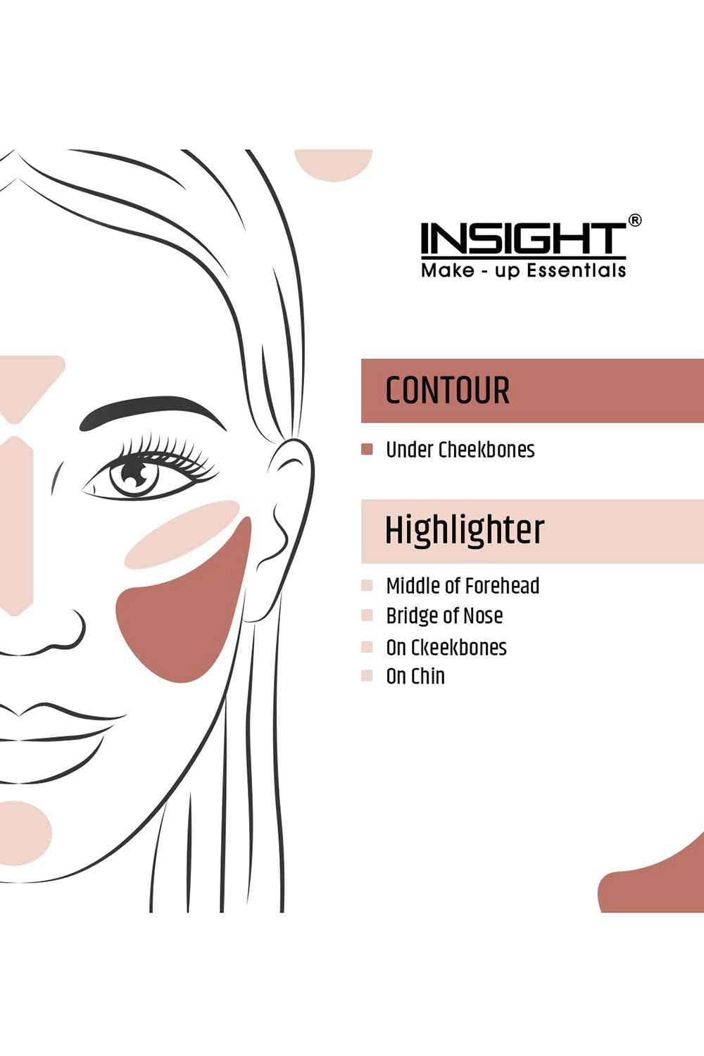 INSIGHT Cosmetics Duo Stick Conceal Contour + Highlighter, Shade-01, 8.5 gram