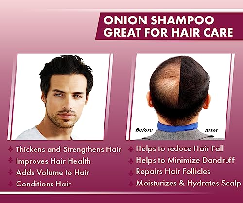 UrbanGabru Natural Onion shampoo for hair strengthening & hairfall control - Paraben & Sulphate free 200gm