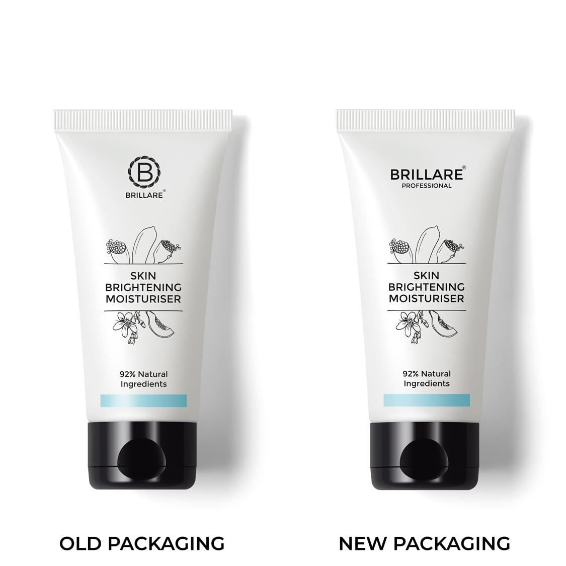 Brillare Professional Skin Brightening Natural Moisturiser With Lime Cavier and Papaya, Reduces Tanning, Helps in Brighten Skin Tone, 50 ml