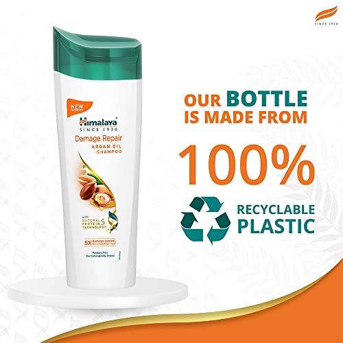 Himalaya Damage Repair Argan Oil Shampoo, 5x damage control for smoother hair, for all hair type, 340 ml