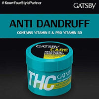 Gatsby Treatment Hair Cream for Normal Hair- Anti Dandruff, Contains Conditioning Agents, Vitamin E & Pro Vitamin B5, Non Sticky, Non Greasy, Fresh Spicy Citrus Fragrance, 250 gm