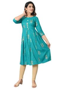 VASTRAMANIAA Women's  Rayon A-Line Kurta