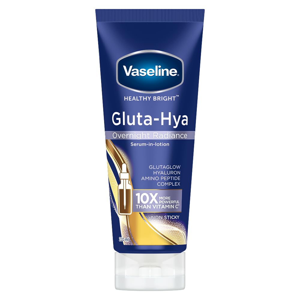 Vaseline Gluta-Hya Overnight Radiance, Serum-In-Lotion, Boosted With Amino Peptide, 200ml