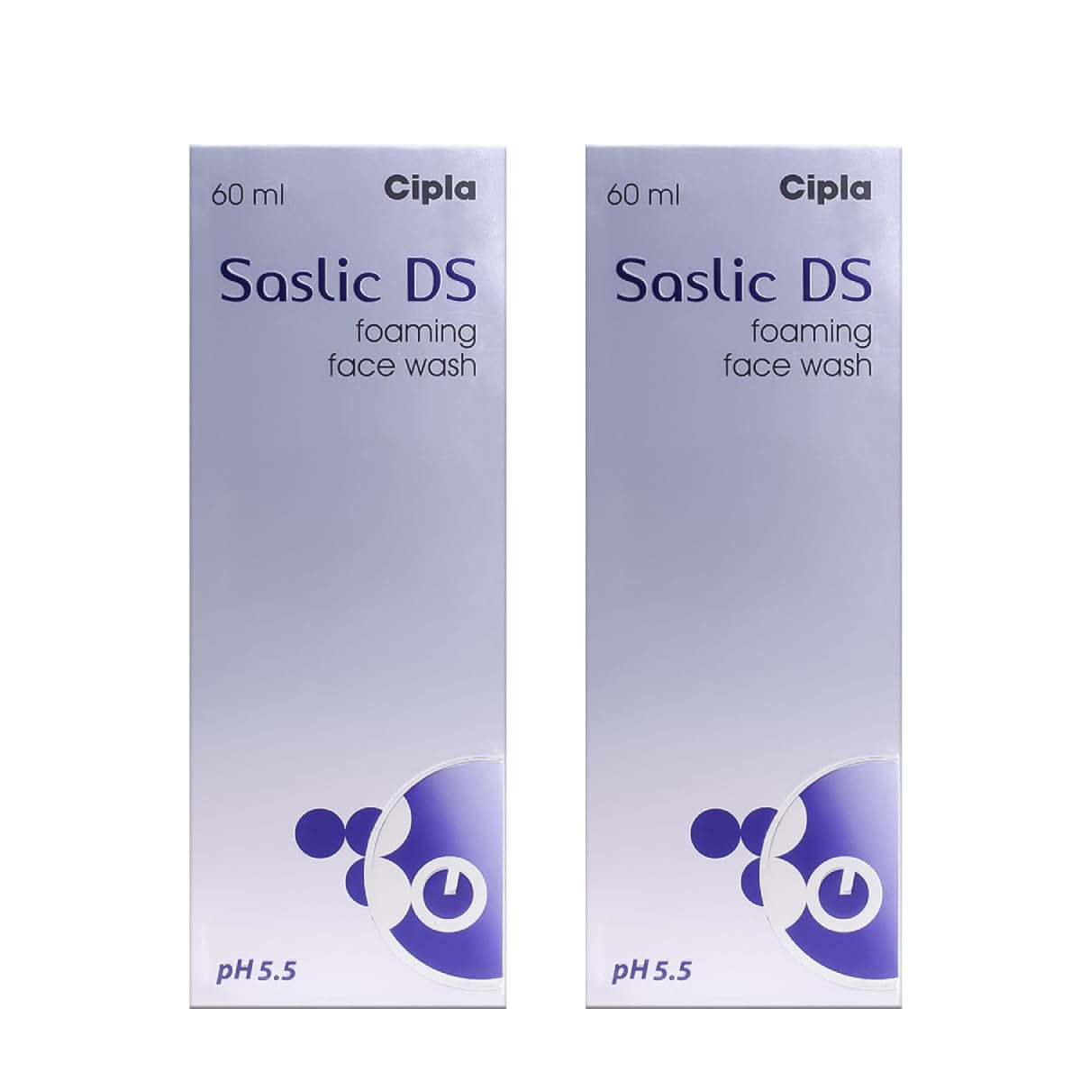 Cipla Saslic DS Foaming Face Wash (2 Pack)