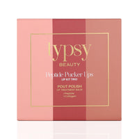 Typsy Beauty Pout & Polish Lip Balm Kit Trio | Hydrating with Peptides & Collagen | Deep Moisture with Cooling Metal Applicator | Strawberry Cheesecake, Raspberry & Caramel Toffee | 8ml