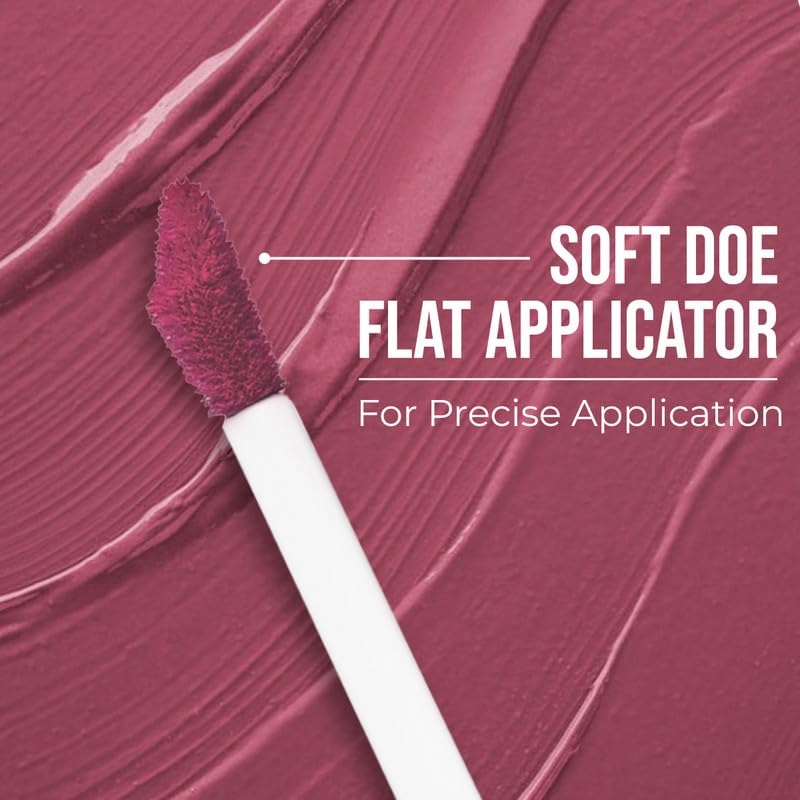 Insight Cosmetics Smudge Free Lip Mud|Ultra Matte Flawless Texture |smudge Proof |Water Proof |Long Lasting |Non Transferable |One Strock Application |Light Weight Formula,3.5 gm (Dewdrops, 3.5 gm)