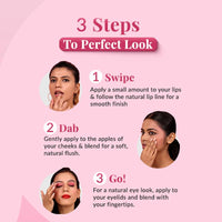 Olivia Tints & Tones for Lip, Cheek & Eye | Purple Lip & Cheek Tint (Mulberry Hues - 07) | Easy to Blend, Long-lasting with Soft Creamy Finish | Parabens Free, No Harmful Colours or Preservatives | 5g