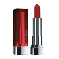 Maybelline New York Color Sensational Creamy Matte Lipstick, 691 Rich Ruby, 3.9g and Maybelline New York Hypercurl Mascara Waterproof, Black, 9.2ml