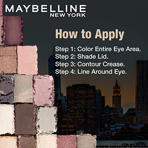 Maybelline New York Eyeshadow Palette, 12 Highly Blendable Shades, Matte and Sheen Colours, The Blushed Nudes, 9g